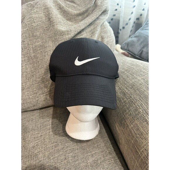 Nike Legacy91 Dri Fit Baseball Cap Black Mens OSFM Adjustable Logo Embroidered - Picture 1 of 6